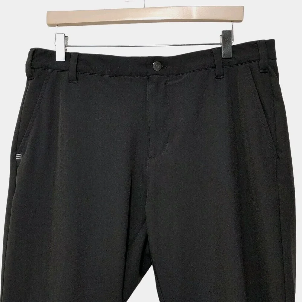 Adidas Solid Black Golf Pants Men's Size 34X30